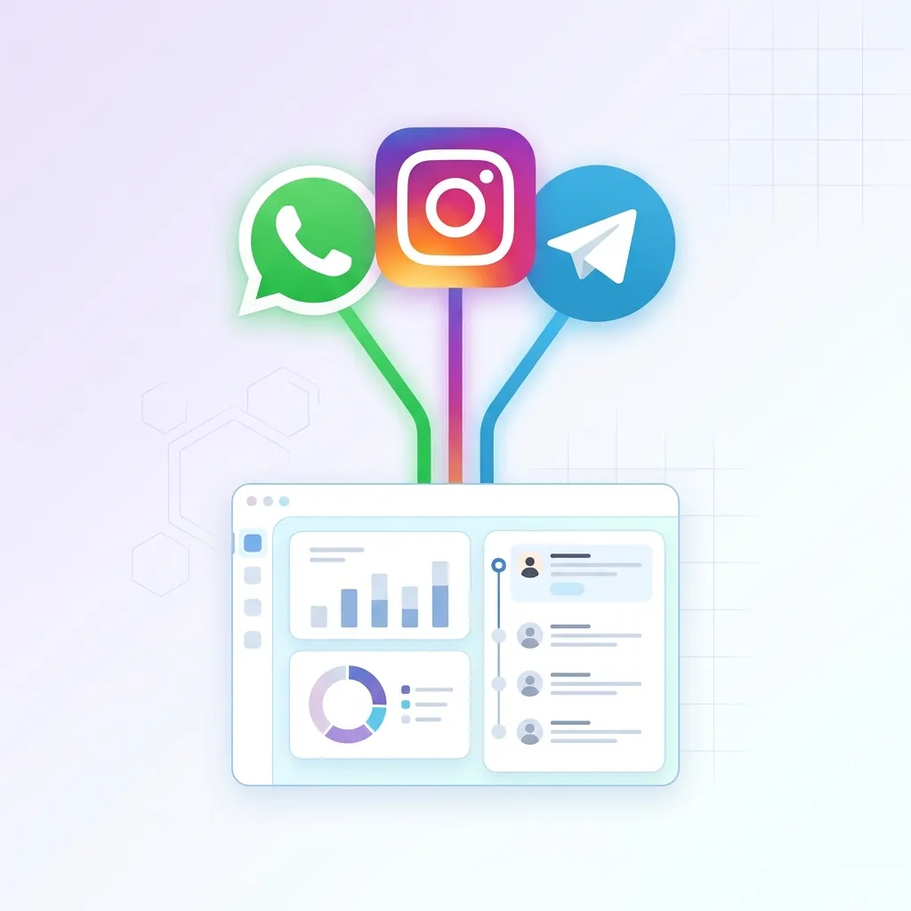 Çok Kanallı (Omnichannel) Müşteri İletişimi Nedir? Tek Panelden WhatsApp + Instagram + Telegram
